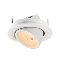SLV LED Deckeneinbaustrahler NUMINOS� GIMBLE S, rund, 6,7W, IP20, dimmbar, 40�, 2700K, 1000lm, wei�