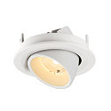SLV LED Deckeneinbaustrahler NUMINOS� GIMBLE S, rund, 6,7W, IP20, dimmbar, 40�, 3000K, 1050lm, wei�