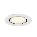SLV LED Deckeneinbaustrahler NUMINOS� GIMBLE S, rund, 6,7W, IP20, dimmbar, 55�, 4000K, 1050lm, wei�