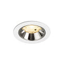 LED Deckeneinbauleuchte NUMINOS� S, 6,7W, IP20, 20�, 3000K, 1050lm, wei�/chrom