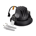 SLV LED Deckeneinbauleuchte NUMINOS� MOVE S, rund, 6,7W, IP20, dimmbar, 40�, 3000K, 1050lm, schwarz
