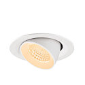 SLV LED Deckeneinbaustrahler NUMINOS� GIMBLE M, 12W, IP20, dimmbar, 55�, 2700K, 1700lm, wei�