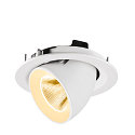 SLV LED Deckeneinbaustrahler NUMINOS� GIMBLE M, 12W, IP20, dimmbar, 20�, 3000K, 1800lm, wei�