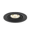 SLV LED Deckeneinbaustrahler NUMINOS� GIMBLE M, 12W, IP20, dimmbar, 20�, 4000K, 1900lm, schwarz