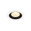 LED Deckeneinbauleuchte NUMINOS� M, 12W, IP20, 55�, 3000K, 1800lm, wei�/schwarz