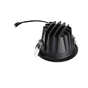 SLV LED Deckeneinbauleuchte NUMINOS� M, rund, 12W, IP20, dimmbar, 20�, 4000K, 1900lm, schwarz/wei�