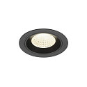 LED Deckeneinbauleuchte NUMINOS� M, rund, 12W, IP20, dimmbar, 55�, 4000K, 1900lm, schwarz