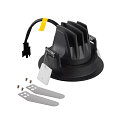 SLV ceiling recessed luminaire NUMINOS� MOVE M round, suitable for VDU workstation IP20, black, lacquered dimmable