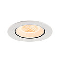 SLV LED Deckeneinbaustrahler NUMINOS� GIMBLE L, rund, 17W, IP20, dimmbar, 20�, 2700K, 2400lm, wei�