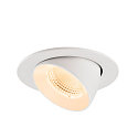 SLV LED Deckeneinbaustrahler NUMINOS� GIMBLE L, rund, 17W, IP20, dimmbar, 55�, 2700K, 2400lm, wei�