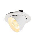 SLV LED Deckeneinbaustrahler NUMINOS� GIMBLE L, rund, 17W, IP20, dimmbar, 20�, 3000K, 2500lm, wei�