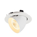 SLV LED Deckeneinbaustrahler NUMINOS� GIMBLE L, rund, 17W, IP20, dimmbar, 40�, 3000K, 2500lm, wei�