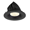 SLV LED Deckeneinbaustrahler NUMINOS� GIMBLE L, rund, 17W, IP20, dimmbar, 20�, 4000K, 2700lm, schwarz