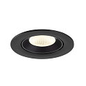 SLV LED Deckeneinbaustrahler NUMINOS� GIMBLE L, rund, 17W, IP20, dimmbar, 40�, 4000K, 2700lm, schwarz