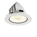 SLV LED Deckeneinbaustrahler NUMINOS� GIMBLE L, rund, 17W, IP20, dimmbar, 20�, 4000K, 2700lm, wei�