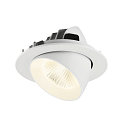 SLV LED Deckeneinbaustrahler NUMINOS� GIMBLE L, rund, 17W, IP20, dimmbar, 40�, 4000K, 2700lm, wei�