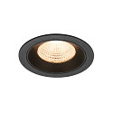 LED Deckeneinbauleuchte NUMINOS� L, rund, 17W, IP20, dimmbar, 55�, 2700K, 2400lm, schwarz