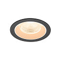LED Deckeneinbauleuchte NUMINOS� L, rund, 17W, IP20, dimmbar, 55�, 2700K, 2400lm, schwarz/wei�