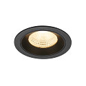 LED Deckeneinbauleuchte NUMINOS� L, rund, 17W, IP20, dimmbar, 55�, 3000K, 2500lm, schwarz
