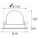 LED Deckeneinbaustrahler NUMINOS� GIMBLE XL, 24W, IP20, dimmbar, 20�, 2700K, 3500lm, schwarz