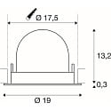 SLV LED Deckeneinbaustrahler NUMINOS� GIMBLE XL, 24W, IP20, schwenkbar, 40�, 2700K, 3500lm, wei�/schwarz
