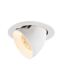 LED Deckeneinbaustrahler NUMINOS� GIMBLE XL, 24W, IP20, dimmbar, 55�, 2700K, 3500lm, wei�
