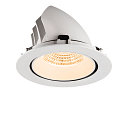 SLV LED Deckeneinbaustrahler NUMINOS� GIMBLE XL, 24W, IP20, dimmbar, 55�, 2700K, 3500lm, wei�