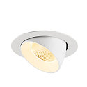 SLV LED Deckeneinbaustrahler NUMINOS� GIMBLE XL, 24W, IP20, dimmbar, 20�, 3000K, 3600lm, wei�