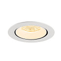 SLV LED Deckeneinbaustrahler NUMINOS� GIMBLE XL, 24W, IP20, dimmbar, 55�, 3000K, 3600lm, wei�