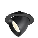 SLV LED Deckeneinbaustrahler NUMINOS� GIMBLE XL, 24W, IP20, dimmbar, 40�, 4000K, 3800lm, schwarz