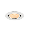 SLV LED Deckeneinbaustrahler NUMINOS� GIMBLE XS, rund, 6,9W, IP20, dimmbar, 55�, 2700K, 900lm, wei�