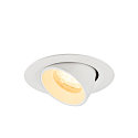 SLV LED Deckeneinbaustrahler NUMINOS� GIMBLE XS, rund, 6,9W, IP20, dimmbar, 40�, 3000K, 950lm, wei�