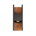 SLV outdoor wall luminaire FLATT II IP65, anthracite, brown, lacquered dimmable