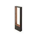 Outdoor LED-Stehleuchte FLATT II 62, IP65 IK03, 62cm, 10W 2700K 650lm, Seeluft-best�ndig, dimmbar, anthrazit / Holzdekor