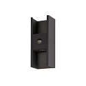 SLV Outdoor LED-Wandleuchte FLATT II, IP54 IK03, mit Sensor, Up & Down, 10W 2700K, Seeluft-best�ndig, dimmbar, schwarz