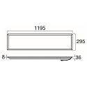 SLV LED Decken-/Wandleuchte PANEL P 1200/300 45 DALI, IP20, 120x30cm, 220-240V AC/DC, >190lm/W, UGR <19, dimmbar, 26-42W 4000K