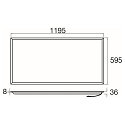 SLV LED Decken-/Wandleuchte PANEL P 1200/600 45 ON-OFF, IP20, 120x60cm, 220-240V AC/DC, >190lm/W, UGR <19, schaltbar, 21-42W 3000K