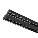 SLV LED 3-Phasen Strahler SIGHT EVO DOUBLE, 57,4cm, rechteckig, 60�, 25W, IP20, 3000K, 3250lm, schwarz