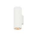SLV Outdoor LED-Wandleuchte HELIA PRO L SINGLE, IP65 IK08, H�he 30.5cm, zylindrisch, 24�, DALI dimmbar, 10W 2700K 1200lm, wei�