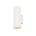 SLV Outdoor LED-Wandleuchte HELIA PRO L SINGLE, IP65 IK08, H�he 30.5cm, zylindrisch, 24�, DALI dimmbar, 15W 2700K 1800lm, wei�