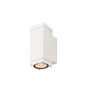 SLV Outdoor LED-Wandleuchte THEO PRO S UP/DOWN DALI 2, IP65 IK06, H�he 17.5cm, DALI 2 dimmbar, 6W 2700K 600lm 24�, wei�