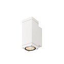 SLV LED Outdoor Wandleuchte THEO PRO S UP/DOWN, H: 17,5cm, rechteckig, 24�, IP65, 12W, 2700K, 1200lm, wei�