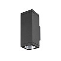 Outdoor LED-Wandleuchte THEO PRO L SINGLE DALI 2, IP65 IK08, H�he 30.5cm, DALI 2 dimmbar, 10W 2700K 1200lm 24�, anthrazit