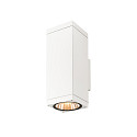 SLV Outdoor LED-Wandleuchte THEO PRO L UP/DOWN DALI 2, IP65 IK08, H�he 30.5cm, DALI 2 dimmbar, 30W 2700K 3600lm 24�, wei�