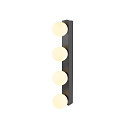 LED Spiegelleuchte SUN MIRROR Wandleuchte, 18W, 2700/3000/4000K, 1400lm, IP44, schwarz