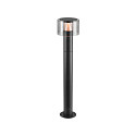 SLV outdoor floor lamp TAHA II 70 CCT Switch IP65, black, lacquered dimmable