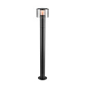 SLV outdoor floor lamp TAHA II 90 CCT Switch IP65, black, lacquered dimmable