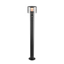 Outdoor LED-Stehleuchte TAHA II 90, IP54 IK02, H�he 90cm, 10W 2200/2700K (CCT Switch) 450/500lm, schwarz, mit Sensor, schaltbar