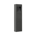 SLV outdoor floor lamp QUAD PRO 60 square, DALI controllable, impact resistant, sea-air resistant IP65, anthracite dimmable