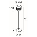 Stehleuchte PANTILO ROPE 27, E27, max. 1x 15W, IP20, dimmbar, gold